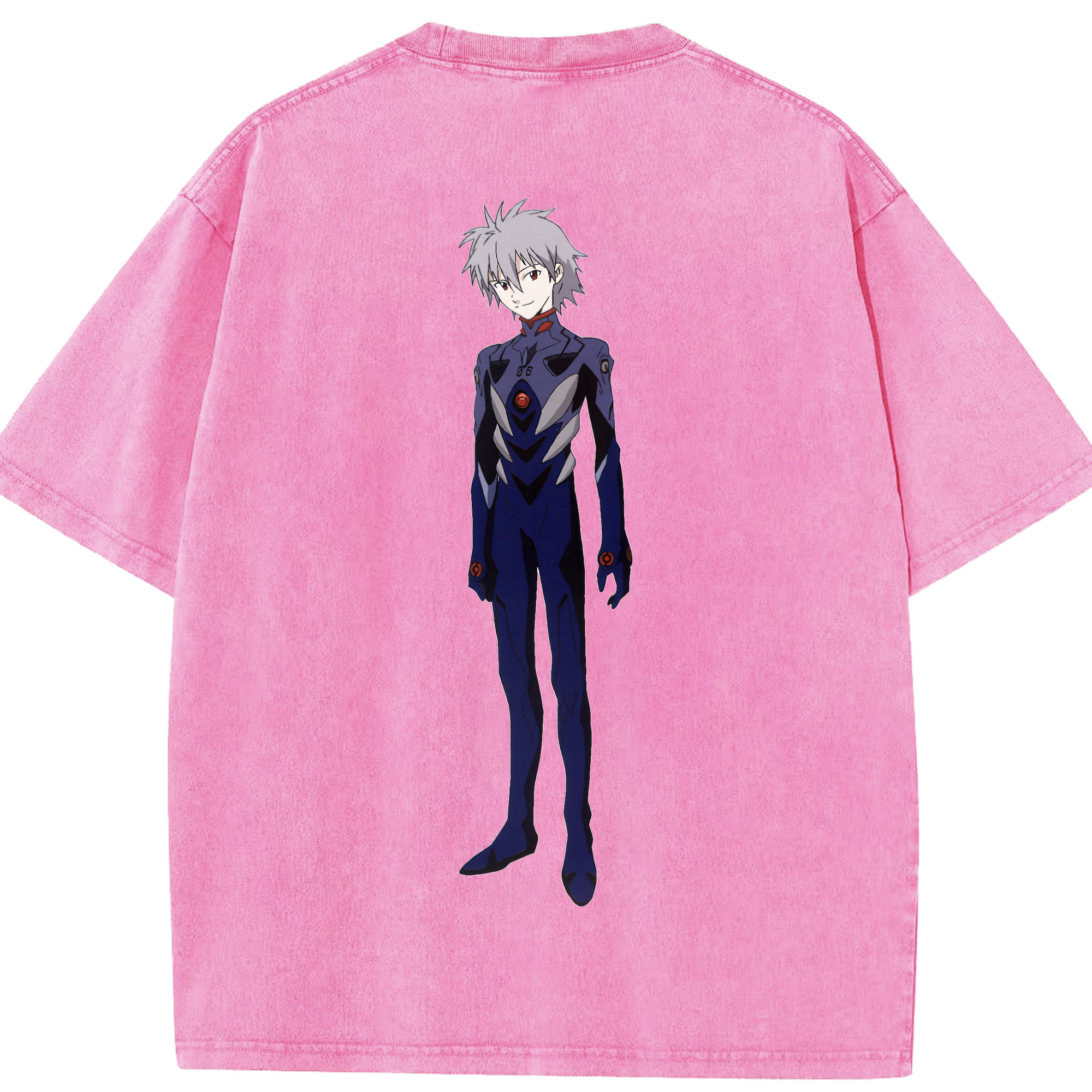 （画像用） EVA 新世紀エヴァンゲリオン 綿100% ヴィンテージ風 半袖Tシャツ（背面プリント）